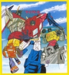 Portrait group Superion Optimus Grimlock Bumblebee 大无畏 擎天柱 钢锁 大黄蜂 01b